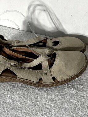 Josef Seibel Beige Leather Rosalie Shoes Sandals 45/12